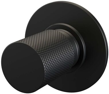 Brauer Inbouw Stopkraan Brauer Black Carving Rond 6.5 cm Messing Mat Zwart Brauer