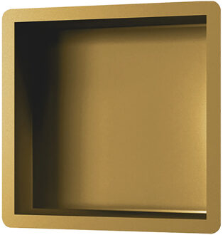 Brauer Inbouwnis Brauer Gold Edition 30x30 cm Geborsteld Goud PVD