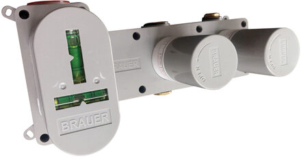 Brauer Inbouwthermostaat Brauer Chrome Carving en 2 Stopkranen Met in- en Afbouwdelen Chroom