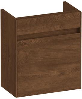 Brauer Inspire Fonteinkast - 40 cm - 1 Deur - Greeploos - Linksdraaiend - Forest Cacao