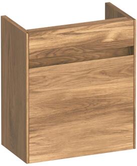 Brauer Inspire Fonteinkast - 40 cm - 1 Deur - Greeploos - Rechtsdraaiend - Honey