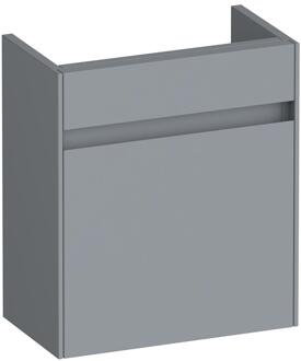 Brauer Inspire Fonteinkast - 40 cm - met 1 Deur Greeploos Linksdraaiend - Mat Grijs
