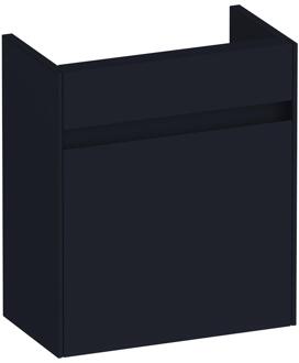 Brauer Inspire Fonteinkast - 40 cm - met 1 Deur Greeploos Linksdraaiend - Mat Zwart