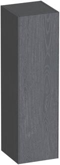 Brauer Inspire - Hoge Kast - 120 cm - 1 Deur - Greeploos - Linksdraaiend - Timber Grey