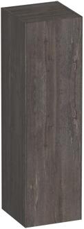 Brauer Inspire - Hoge Kast - 120 cm - 1 Deur - Greeploos - Rechtsdraaiend - Driftwood
