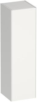 Brauer Inspire - Hoge Kast - 120 cm - 1 Deur - Greeploos - Rechtsdraaiend - Hoogglans Wit