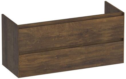 Brauer Inspire - Onderkast - 120 cm - met 2 Softclose Lades Greeploos en 1 Sifon Uitsparing - Grove