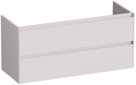 Brauer Inspire - Onderkast - 120 cm - met 2 Softclose Lades Greeploos en 1 Sifon Uitsparing - Mat Zand