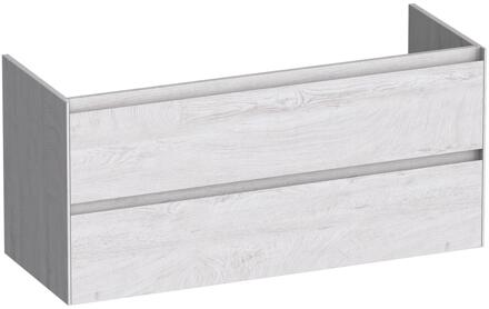 Brauer Inspire - Onderkast - 120 cm - met 2 Softclose Lades Greeploos en 2 Sifon Uitsparingen - Forest Seashell