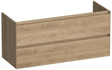 Brauer Inspire - Onderkast - 120 cm - met 2 Softclose Lades Greeploos en 2 Sifon Uitsparingen - Sunlit