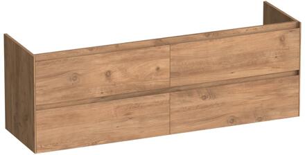 Brauer Inspire - Onderkast - 160 cm - met 4 Softclose Lades Greeploos en 2 Sifon Uitsparingen - Chateau