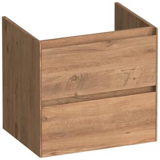 Brauer Inspire - Onderkast 60 cm - met 2 Softclose Lades Greeploos en 1 Sifon Uitsparing - Chateau