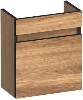 Brauer Joy Edge Fonteinkast - 40 cm - 1 Deur - Greeploos - Linksdraaiend - Honey