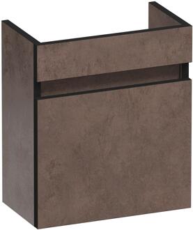Brauer Joy Edge Fonteinkast - 40 cm - 1 Deur - Greeploos - Rechtsdraaiend - Erosion