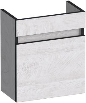 Brauer Joy Edge Fonteinkast - 40 cm - 1 Deur - Greeploos - Rechtsdraaiend - Forest Seashell