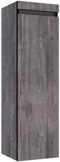 Brauer Joy - Edge - Hoge Kast - 120 cm - 1 Deur - Greeploos - Rechtsdraaiend - Driftwood