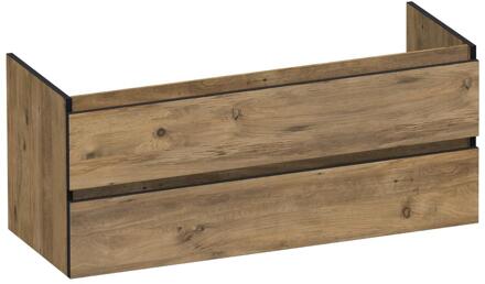 Brauer Joy Edge - Onderkast - 120 cm - met 2 Softclose Lades Greeploos en 1 Sifon Uitsparing - Chateau