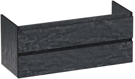 Brauer Joy Edge - Onderkast - 120 cm - met 2 Softclose Lades Greeploos en 1 Sifon Uitsparing - Damascus