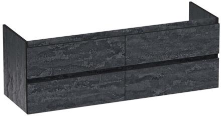 Brauer Joy Edge - Onderkast - 140 cm - met 4 Softclose Lades Greeploos en 2 Sifon Uitsparingen - Damascus