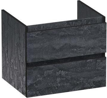 Brauer Joy Edge Onderkast 60 cm - met 2 Softclose Lades Greeploos en 1 Sifon Uitsparing - Damascus