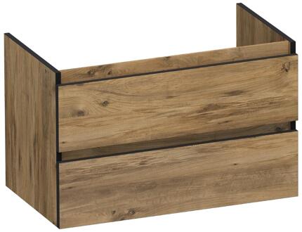 Brauer Joy Edge Onderkast 80 cm - met 2 Softclose Lades Greeploos en 1 Sifon Uitsparing - Chateau