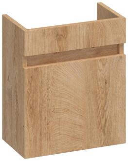 Brauer Joy Fonteinkast - 40 cm - 1 Deur - Greeploos - Linksdraaiend - Forest Tan