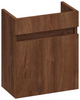 Brauer Joy Fonteinkast - 40 cm - 1 Deur - Greeploos - Rechtsdraaiend - Forest Cacao
