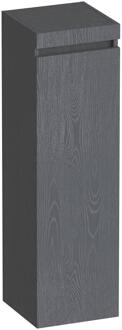 Brauer Joy - Hoge Kast - 120 cm - 1 Deur - Greeploos - Linksdraaiend - Timber Grey