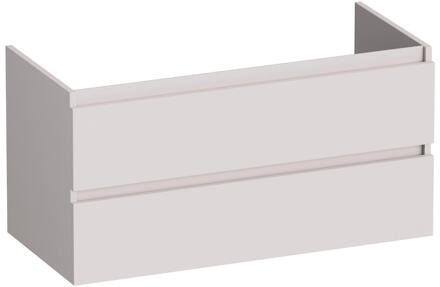 Brauer Joy - Onderkast - 100 cm - met 2 Softclose Lades Greeploos en 1 Sifon Uitsparing - Mat Zand