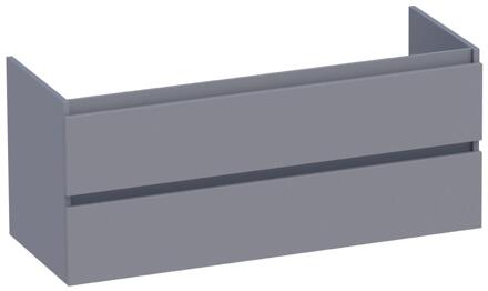 Brauer Joy - Onderkast - 120 cm - met 2 Softclose Lades Greeploos en 1 Sifon Uitsparing - Mat Grijs