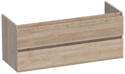 Brauer Joy - Onderkast - 120 cm - met 2 Softclose Lades Greeploos en 1 Sifon Uitsparing - Sunlit