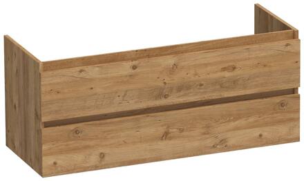 Brauer Joy - Onderkast - 120 cm - met 2 Softclose Lades Greeploos en 2 Sifon Uitsparingen - Chateau