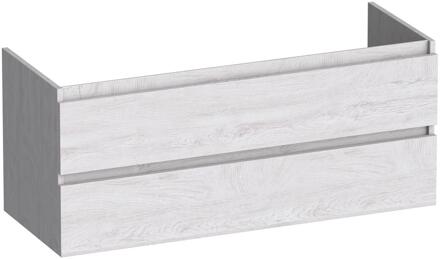 Brauer Joy - Onderkast - 120 cm - met 2 Softclose Lades Greeploos en 2 Sifon Uitsparingen - Forest Seashell