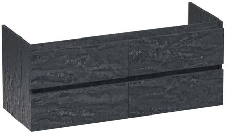 Brauer Joy - Onderkast - 120 cm - met 4 Softclose Lades Greeploos en 2 Sifon Uitsparingen - Damascus