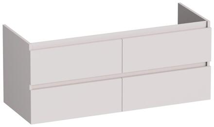 Brauer Joy - Onderkast - 120 cm - met 4 Softclose Lades Greeploos en 2 Sifon Uitsparingen - Mat Zand