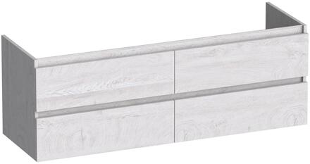 Brauer Joy - Onderkast - 140 cm - met 4 Softclose Lades Greeploos en 2 Sifon Uitsparingen - Forest Seashell