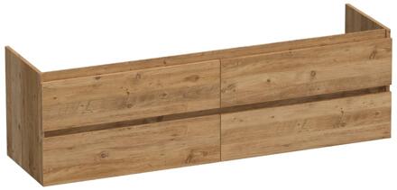 Brauer Joy - Onderkast - 160 cm - met 4 Softclose Lades Greeploos en 2 Sifon Uitsparingen - Chateau