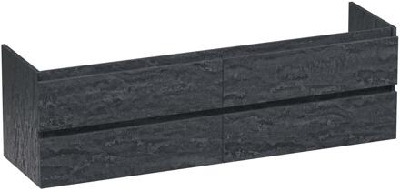 Brauer Joy - Onderkast - 160 cm - met 4 Softclose Lades Greeploos en 2 Sifon Uitsparingen - Damascus