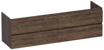 Brauer Joy - Onderkast - 160 cm - met 4 Softclose Lades Greeploos en 2 Sifon Uitsparingen - Grove