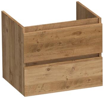 Brauer Joy - Onderkast - 60 cm - met 2 Softclose Lades Greeploos en 1 Sifon Uitsparing - Chateau