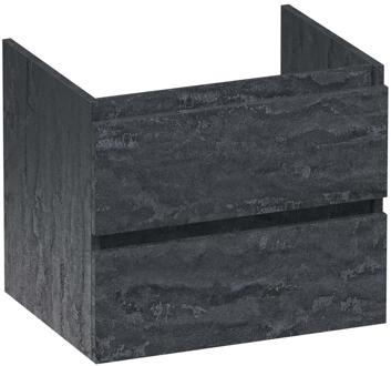 Brauer Joy - Onderkast - 60 cm - met 2 Softclose Lades Greeploos en 1 Sifon Uitsparing - Damascus