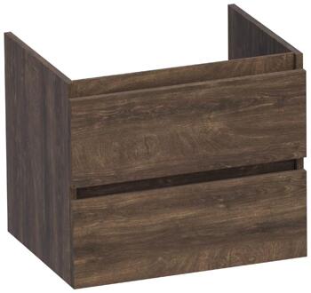 Brauer Joy - Onderkast - 60 cm - met 2 Softclose Lades Greeploos en 1 Sifon Uitsparing - Grove