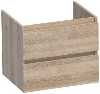 Brauer Joy - Onderkast - 60 cm - met 2 Softclose Lades Greeploos en 1 Sifon Uitsparing - Sunlit