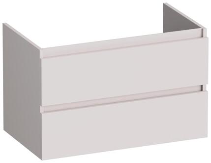 Brauer Joy - Onderkast - 80 cm - met 2 Softclose Lades Greeploos en 1 Sifon Uitsparing - Mat Zand
