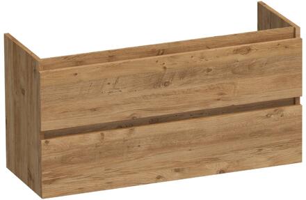 Brauer Joy - Onderkast Ondiep - 100 cm - met 2 Softclose Lades Greeploos en 1 Sifon Uitsparing - Chateau