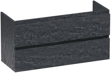 Brauer Joy - Onderkast Ondiep - 100 cm - met 2 Softclose Lades Greeploos en 1 Sifon Uitsparing - Damascus