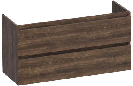 Brauer Joy - Onderkast Ondiep - 100 cm - met 2 Softclose Lades Greeploos en 1 Sifon Uitsparing - Grove