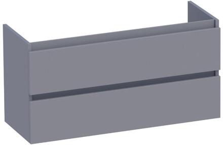 Brauer Joy - Onderkast Ondiep - 100 cm - met 2 Softclose Lades Greeploos en 1 Sifon Uitsparing - Mat Grijs