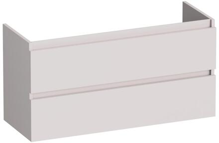 Brauer Joy - Onderkast Ondiep - 100 cm - met 2 Softclose Lades Greeploos en 1 Sifon Uitsparing - Mat Zand