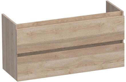 Brauer Joy - Onderkast Ondiep - 100 cm - met 2 Softclose Lades Greeploos en 1 Sifon Uitsparing - Sunlit